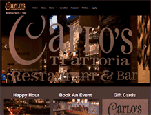 Tablet Screenshot of carlostrattoriaon55.com